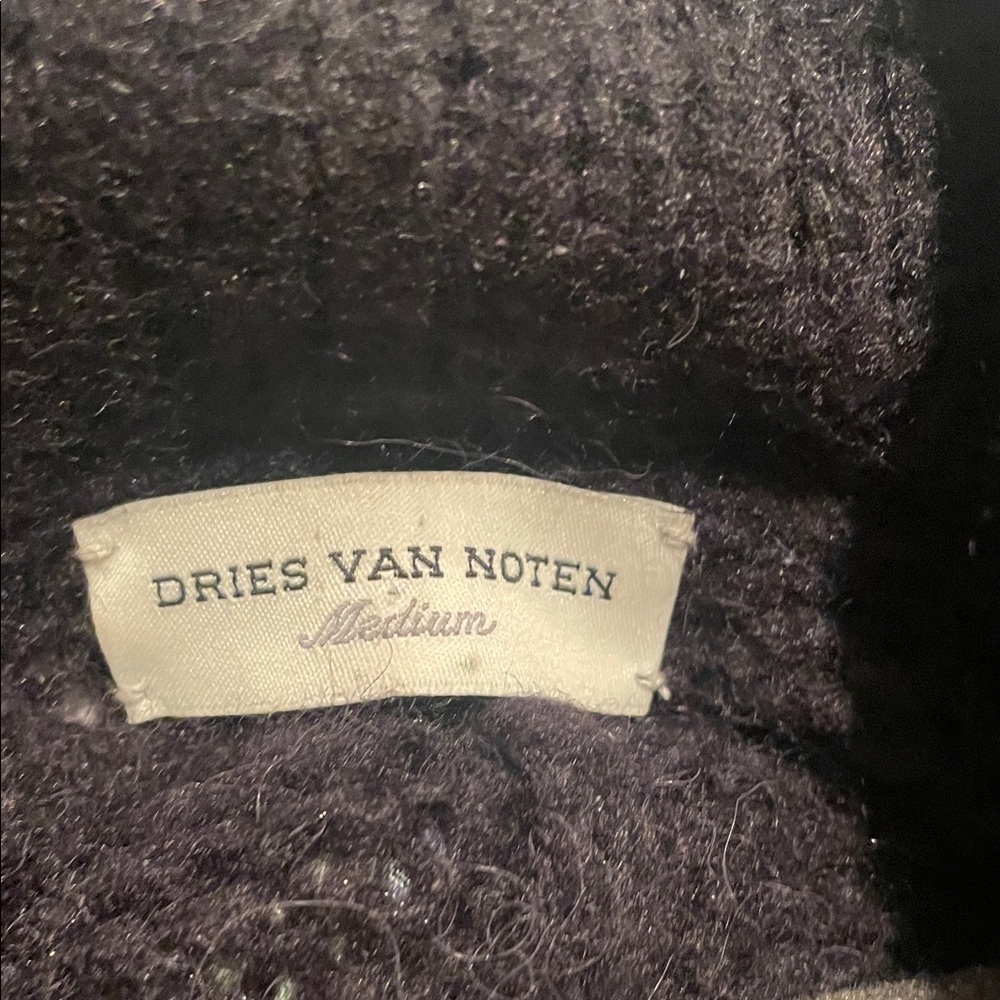 Dries Van Noten Black, Blue and Brown Long Cardigan - Picture 2 of 15
